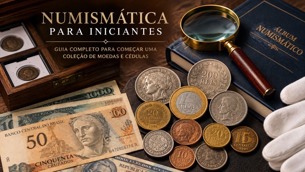 Numismática para iniciantes: guia completo para começar uma coleção de moedas e cédulas