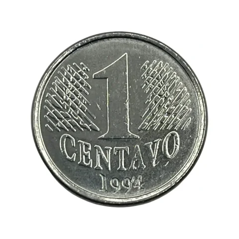 1 centavo - 1994 - Plano Real - Primeira Familia - Efígie - frente