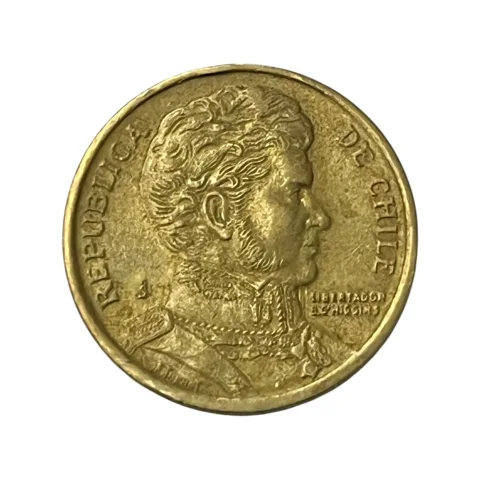 Moeda Chile 10 Pesos 1998 - MBC - KM# 228 - verso