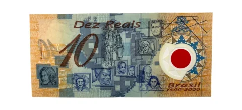 10 Reais - Polímero - 2001 - Pedro Álvares Cabral - C 339 - verso