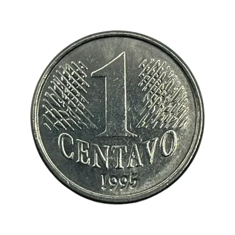 1 centavo - 1995 - Plano Real - Primeira Familia - Efígie - frente