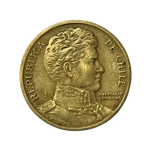 Moeda Chile 10 Pesos 1994 - MBC - KM# 228 - verso