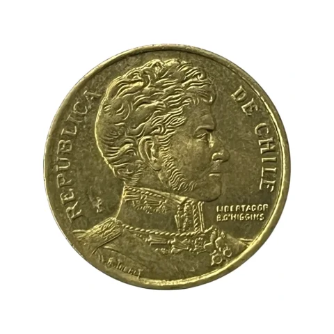 Moeda Chile 10 Pesos 2000 - MBC - KM# 228 - verso