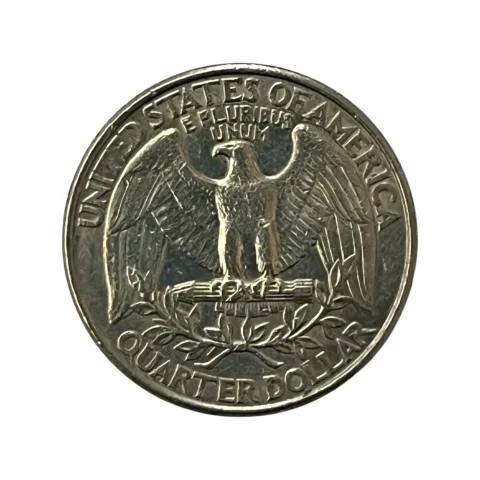 Moeda Estados Unidos - 25 Cents Quarter Dólar - 1995 - Águia - Letra P - MBC - KM# 164a - verso