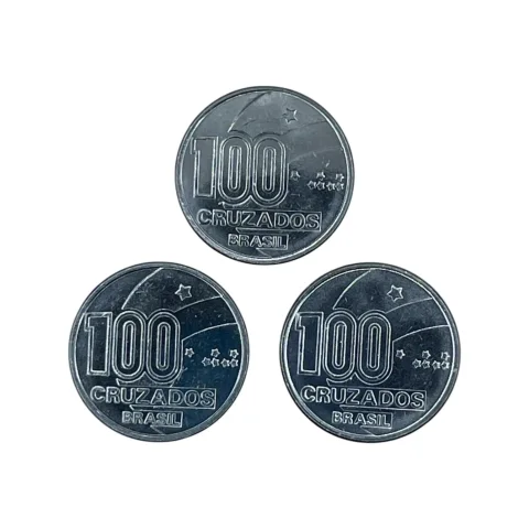 100 Cruzados - Trio Axé - 1988 - CENTENÁRIO DA ABOLIÇÃO - verso