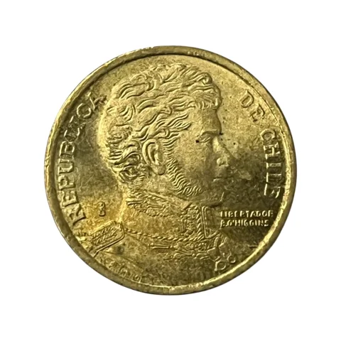 Moeda Chile 10 Pesos 2004 - MBC - KM# 228 - verso