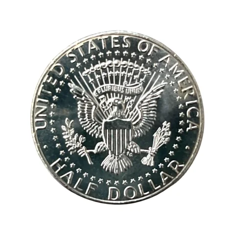 Half Dólar - 2021 - Kennedy - Letra P - SOBERBA - KM# A202b - verso
