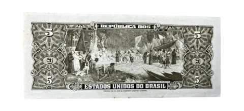 5 Cruzeiro - 1964 - Barão do Rio Branco - C 075 - MBC+ - verso