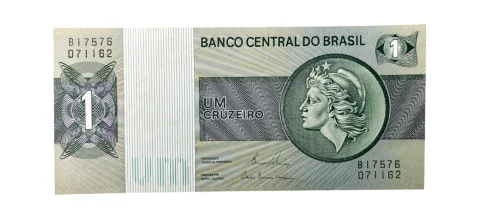 Cédula 1 Cruzeiro 1980 - Brasil - SOBERBA - C-132 / P-191 - frente