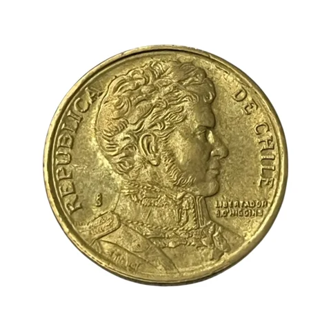 Moeda Chile 10 Pesos 1999 - MBC - KM# 228 - verso