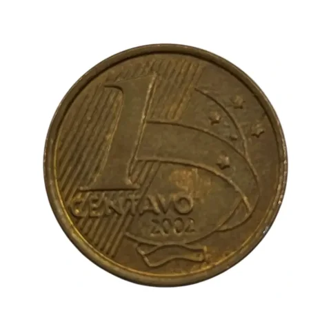 1 centavo - 2002 - Plano Real - Pedro Álvares Cabral - frente