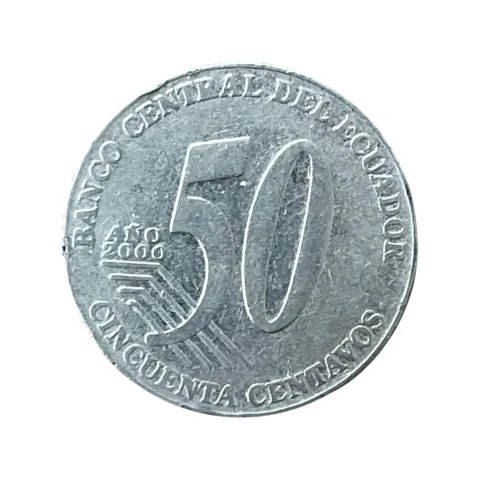 50 Centavos - Sucre - Equador - 2000 - MBC - KM# 108 - verso
