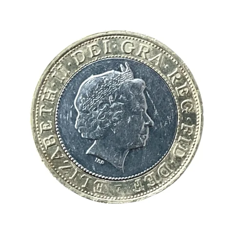 Two Pounds - 2 Libras - 2008 - Rainha Elizabeth - MBC - KM# 994 - frente