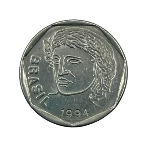 25 centavos - 1994 - Plano Real - Primeira Família - Efígie - verso