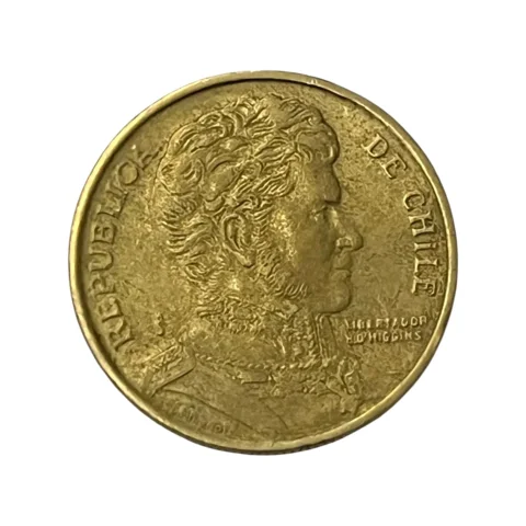 Moeda Chile 10 Pesos 1997 - MBC - KM# 228 - verso