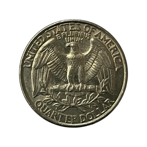 Moeda Estados Unidos - 25 Cents Quarter Dólar - 1996 - Águia - Letra P - MBC - KM# 164a - verso