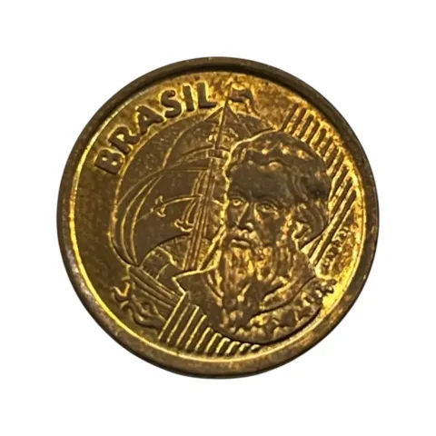 1 centavo - 2001 - Plano Real - Pedro Álvares Cabral - verso