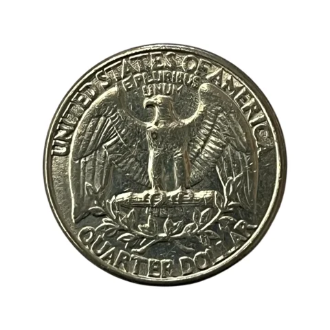 Moeda Estados Unidos - 25 Cents Quarter Dólar - 1993 - Águia - Letra P - MBC - KM# 164a - verso