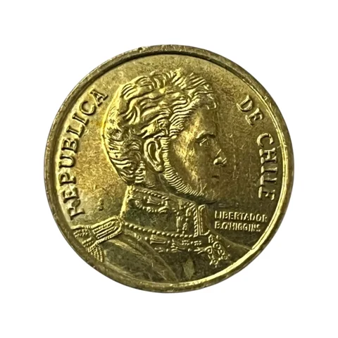 Moeda Chile 10 Pesos 2015 - MBC - KM# 228 - verso