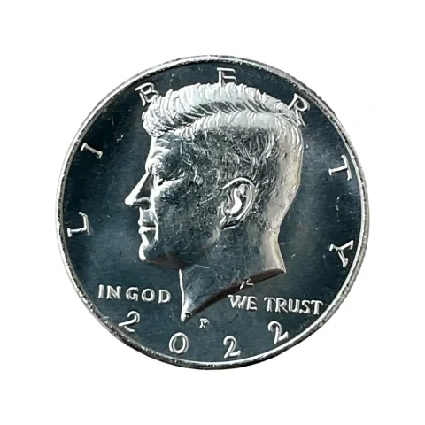 Half Dólar - 2022 - Kennedy - Letra P - SOBERBA - KM# A202b - frente