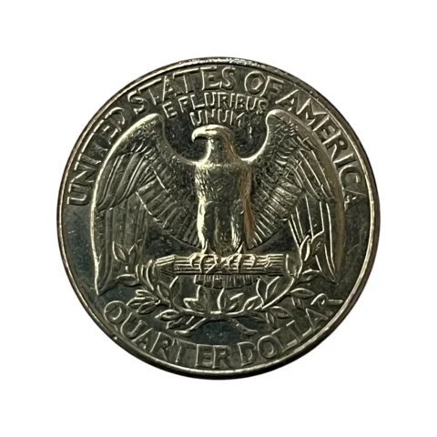 Moeda Estados Unidos - 25 Cents Quarter Dólar - 1998 - Águia - Letra D - MBC - KM# 164a - verso