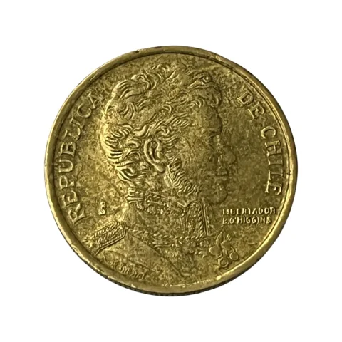 Moeda Chile 10 Pesos 2003 - MBC - KM# 228 - verso