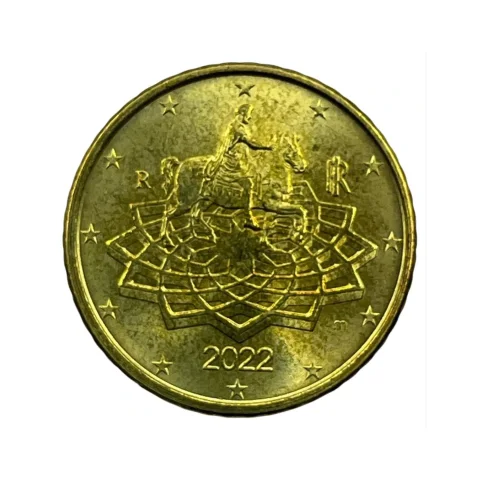 20 Cents Euro - Itália - 2022 - KM# 249 - Letra m - verso