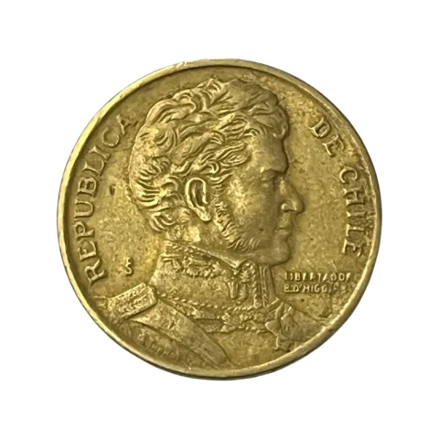 Moeda Chile 10 Pesos 1995 - MBC - KM# 228 - verso
