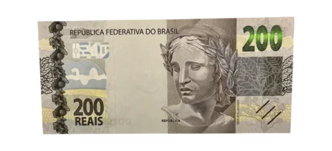Cédula 200 Reais Brasil 2020 - Lobo Guará - Série AI - SOB/FE - frente
