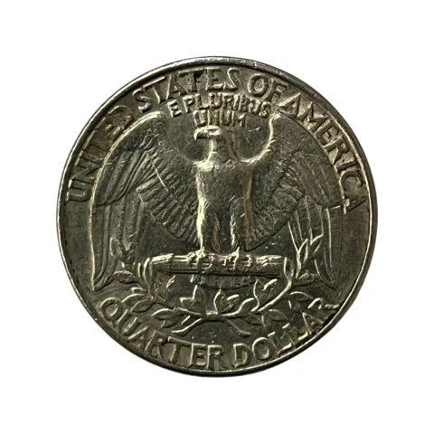Moeda Estados Unidos - 25 Cents Quarter Dólar - 1992 - Águia - Letra D - MBC - KM# 164a - verso