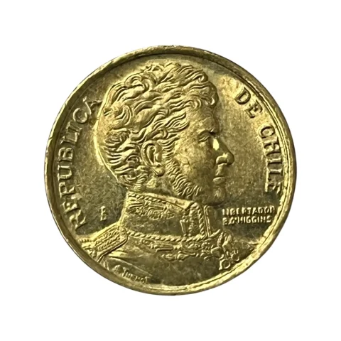 Moeda Chile 10 Pesos 2008 - MBC - KM# 228 - verso