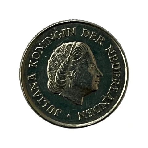 Moeda 25 Cent 1974 Paises Baixos - HOLANDA - MBC - KM# 183 - verso