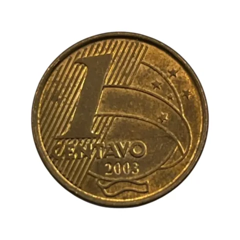 1 centavo - 2003 - Plano Real - Pedro Álvares Cabral - frente
