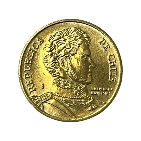 Moeda Chile 10 Pesos 2011 - MBC - KM# 228 - verso