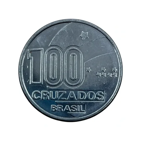 100 Cruzados - 1988 - PAI - CENTENÁRIO DA ABOLIÇÃO - verso