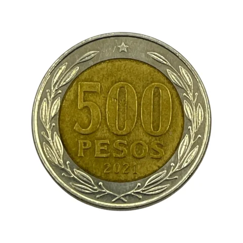 500 pesos - 2021 - Chile - MBC+ - KM#235 - frente