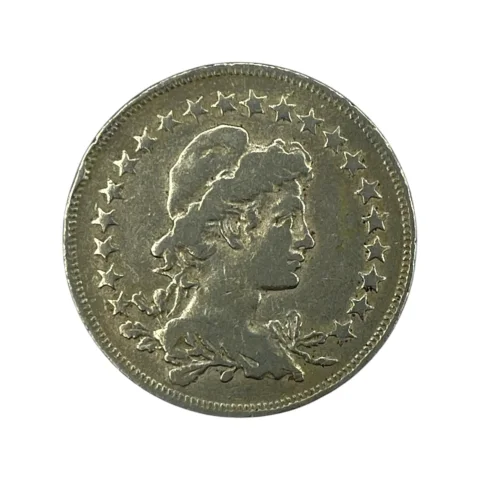 Moeda 400 Réis 1921 Brasil - Cupro-Níquel - MBC - KM# 520 - verso