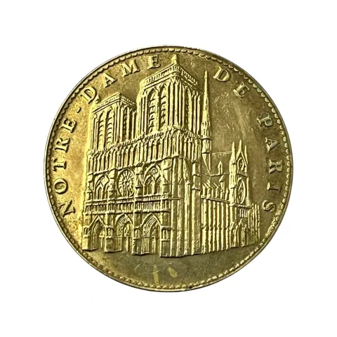 Medalha Tourist Tokens França 2007 - Catedral de Notre Dame de París -MBC - verso