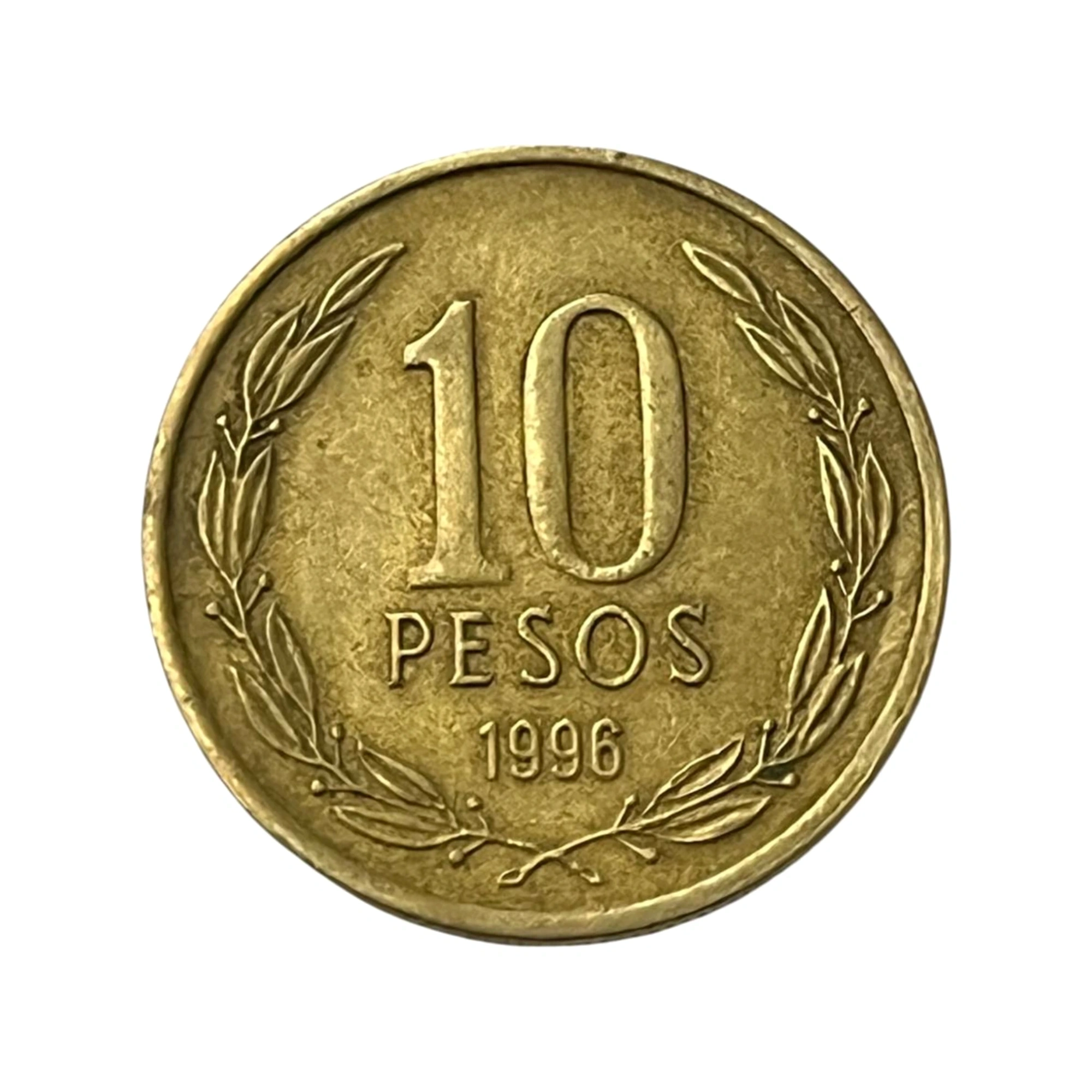 Moeda Chile 10 Pesos 1996 - MBC - KM# 228