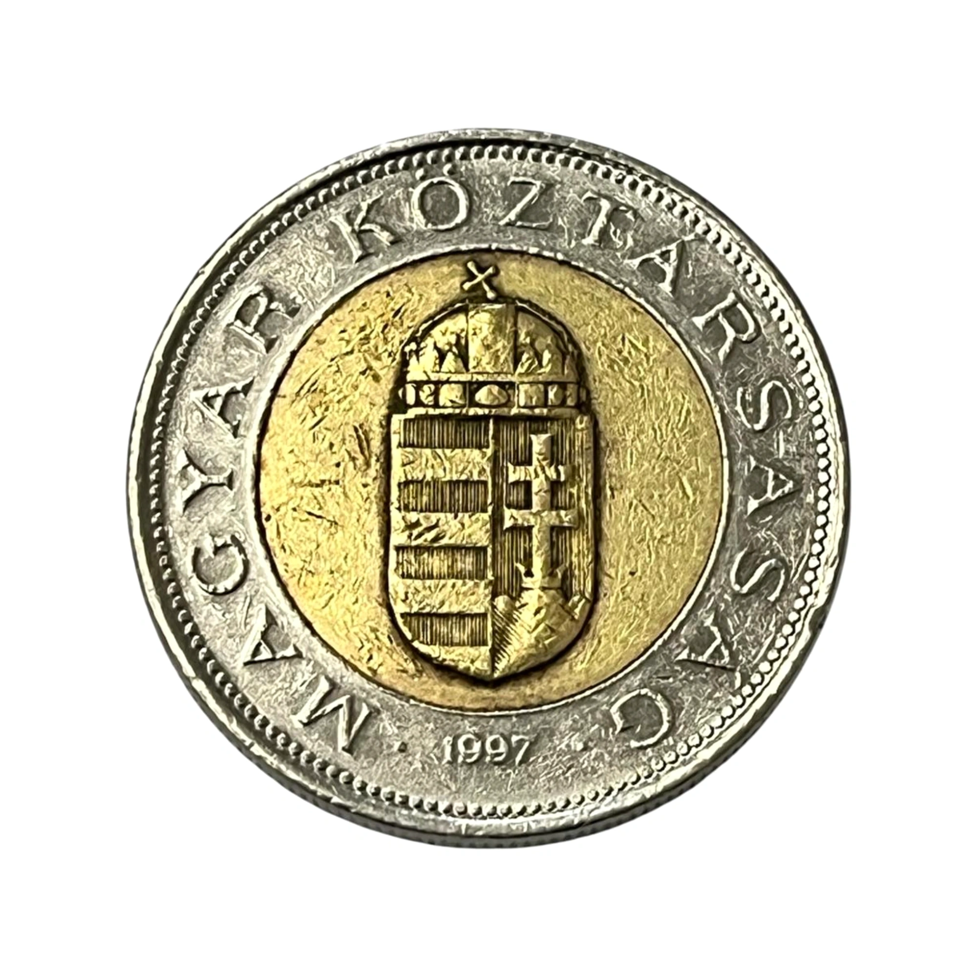 Moeda 100 Florin Hungria 1997 - BIMETÁLICA - MBC - KM# 721