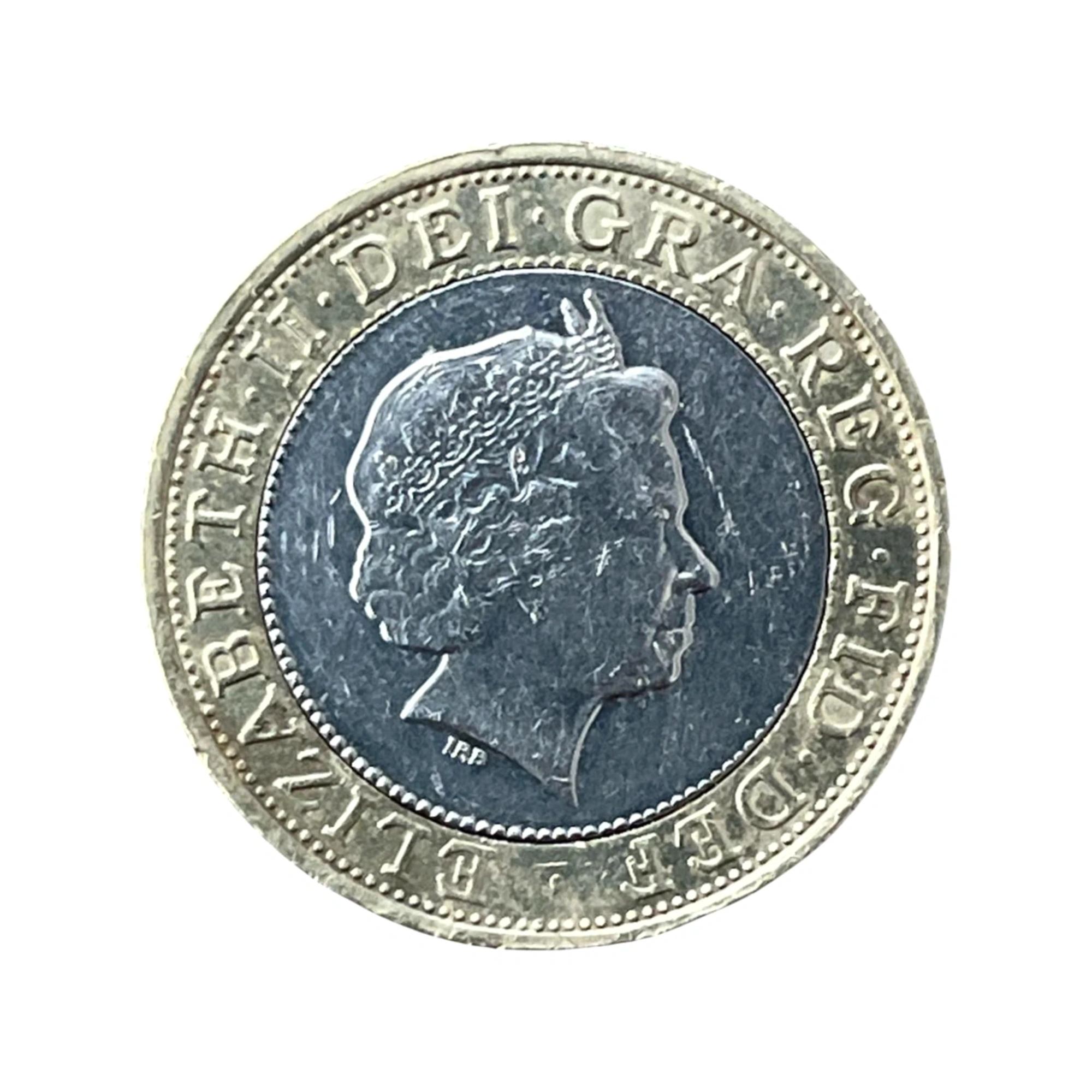 Two Pounds - 2 Libras - 2008 - Rainha Elizabeth - MBC - KM# 994