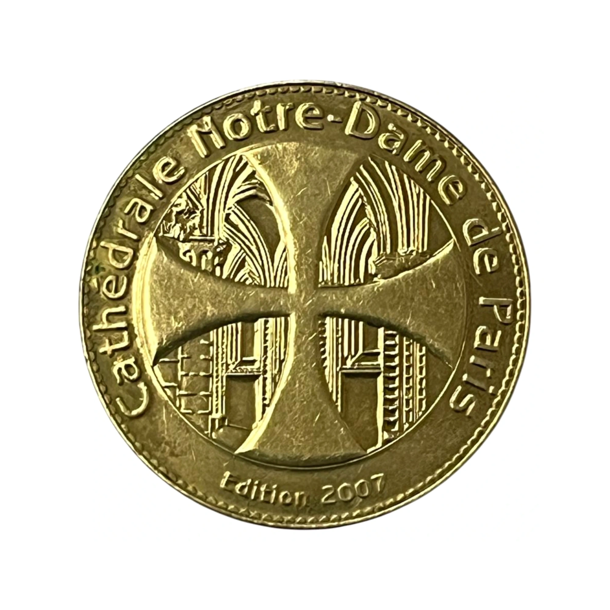 Medalha Tourist Tokens França 2007 - Catedral de Notre Dame de París -MBC
