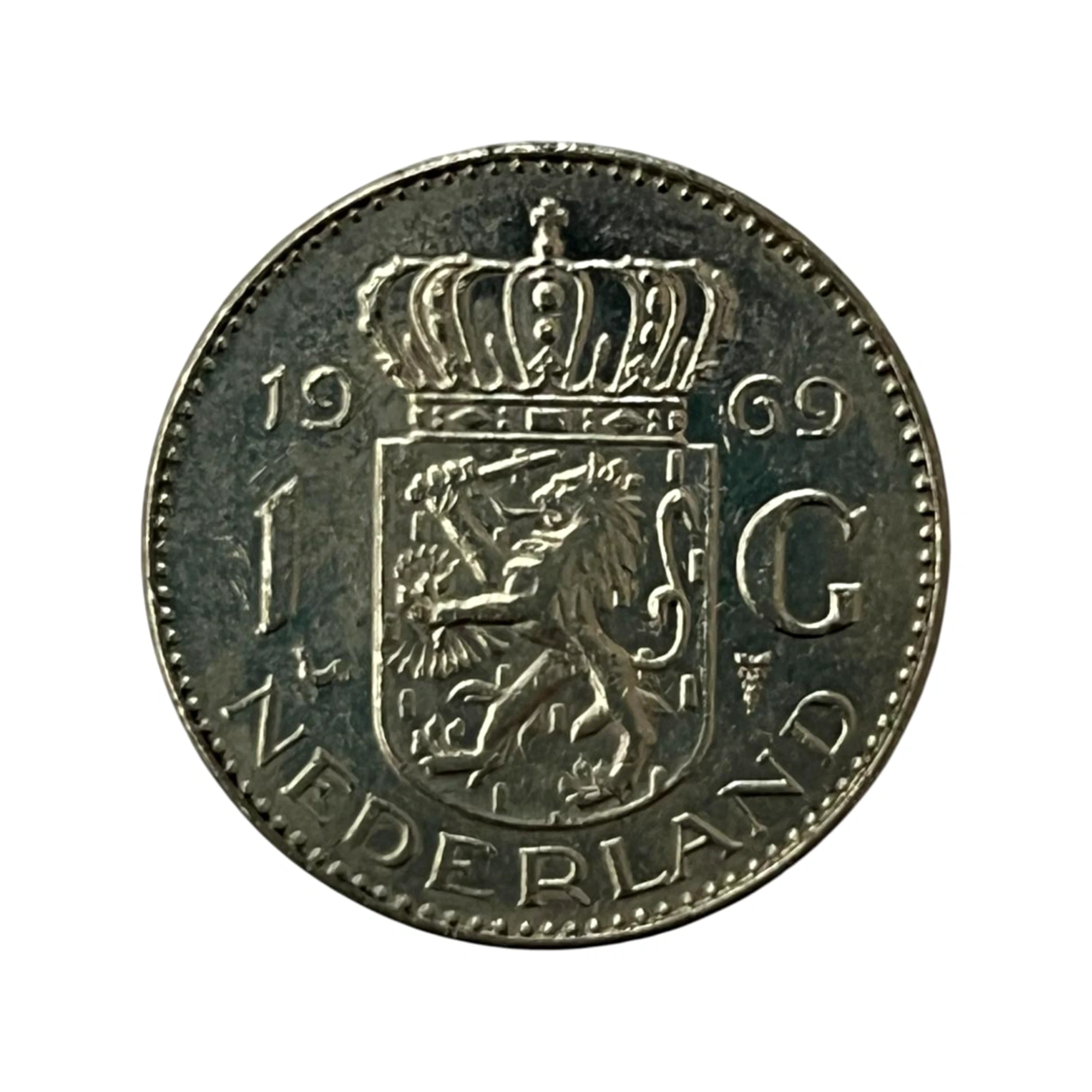 Moeda 1 Florim 1969 Paises Baixos - HOLANDA - MBC - KM# 184a
