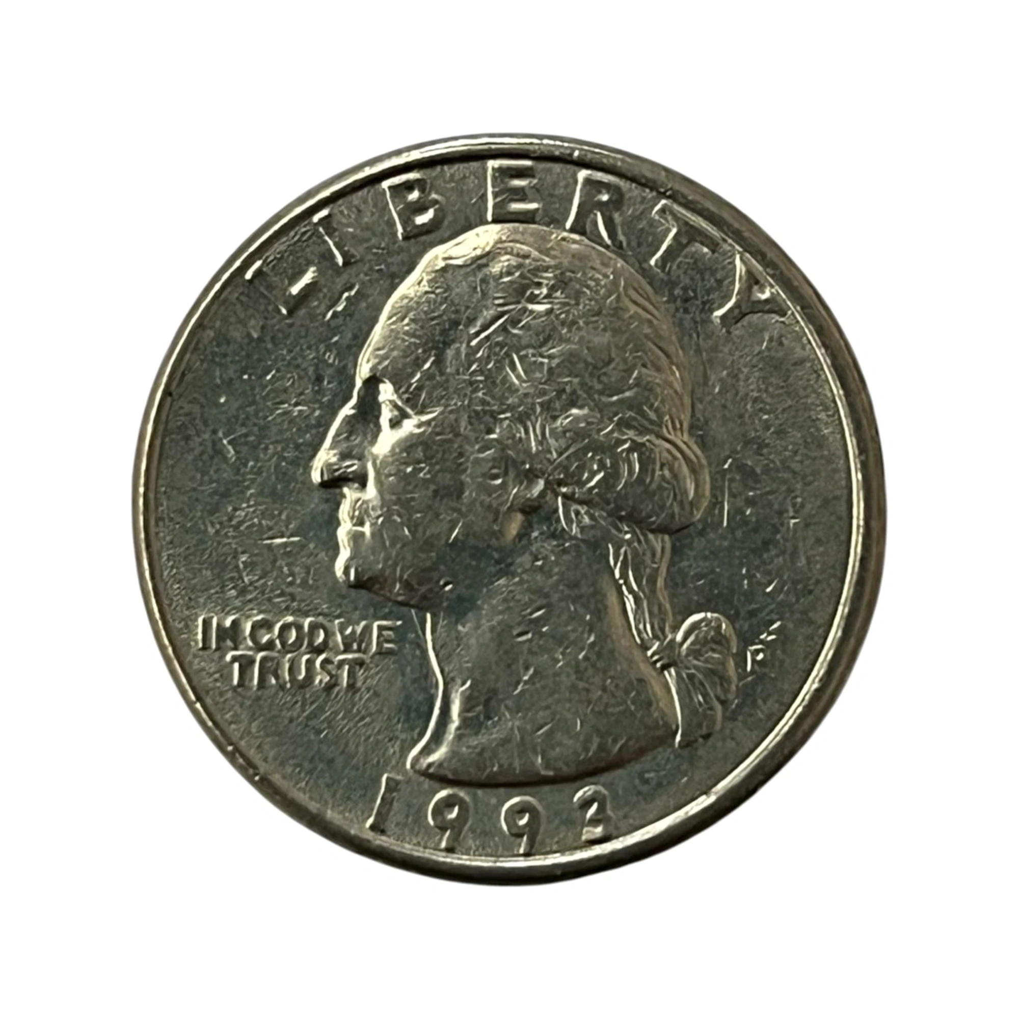 Moeda Estados Unidos - 25 Cents Quarter Dólar - 1993 - Águia - Letra P - MBC - KM# 164a