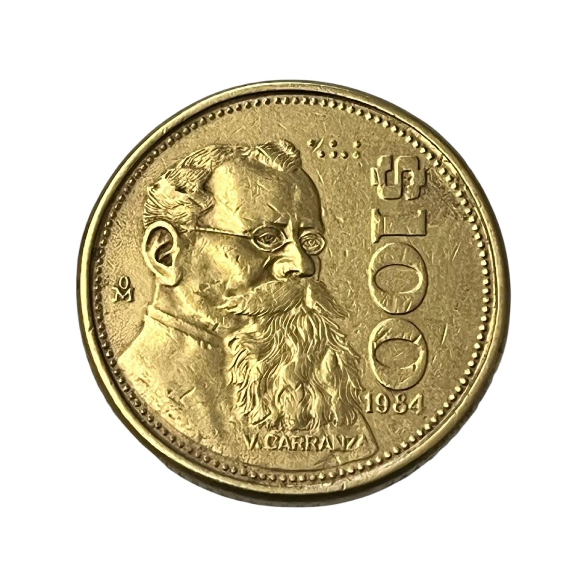 Moeda 100 Pesos México 1984 - Venustiano Carranza - MBC+ KM# 493