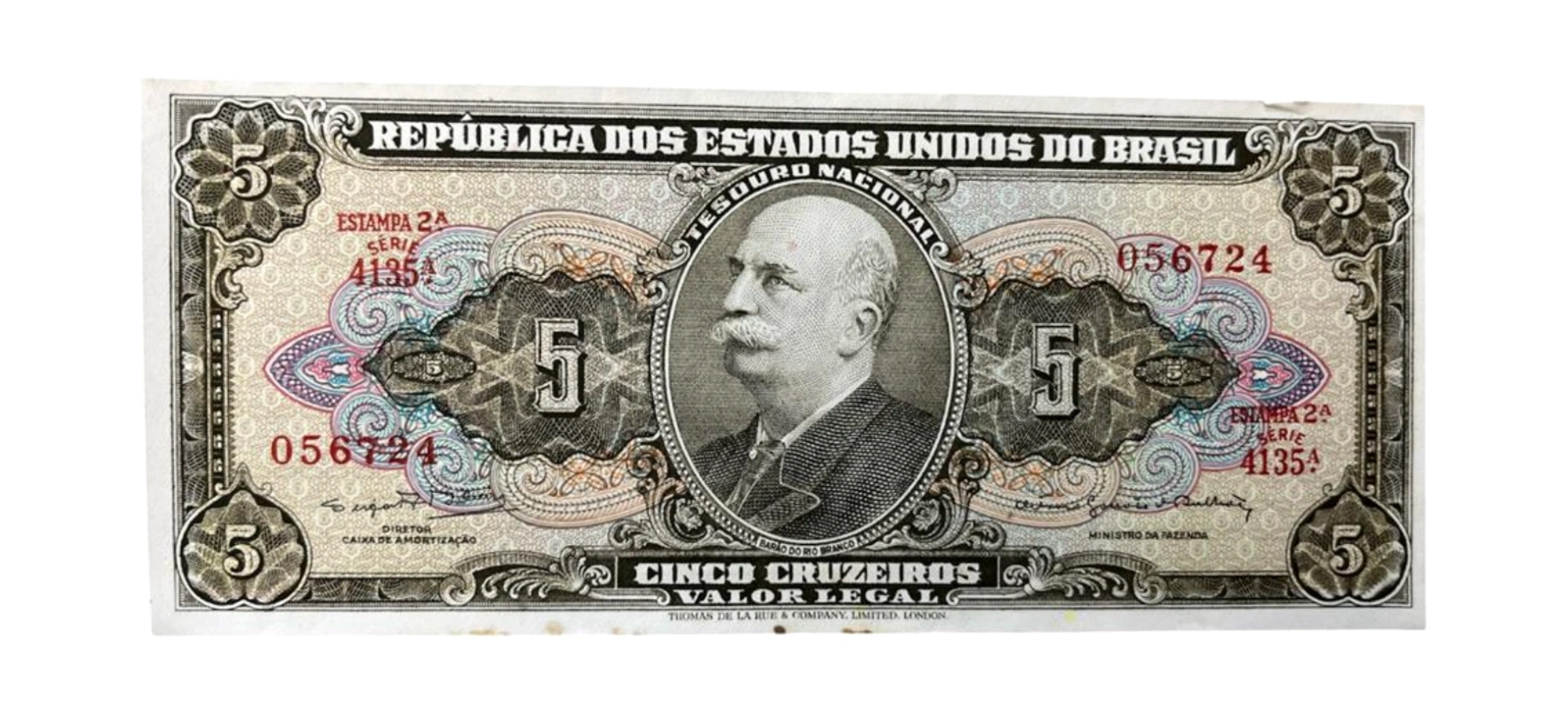 5 Cruzeiro - 1964 - Barão do Rio Branco - C 075 - MBC+