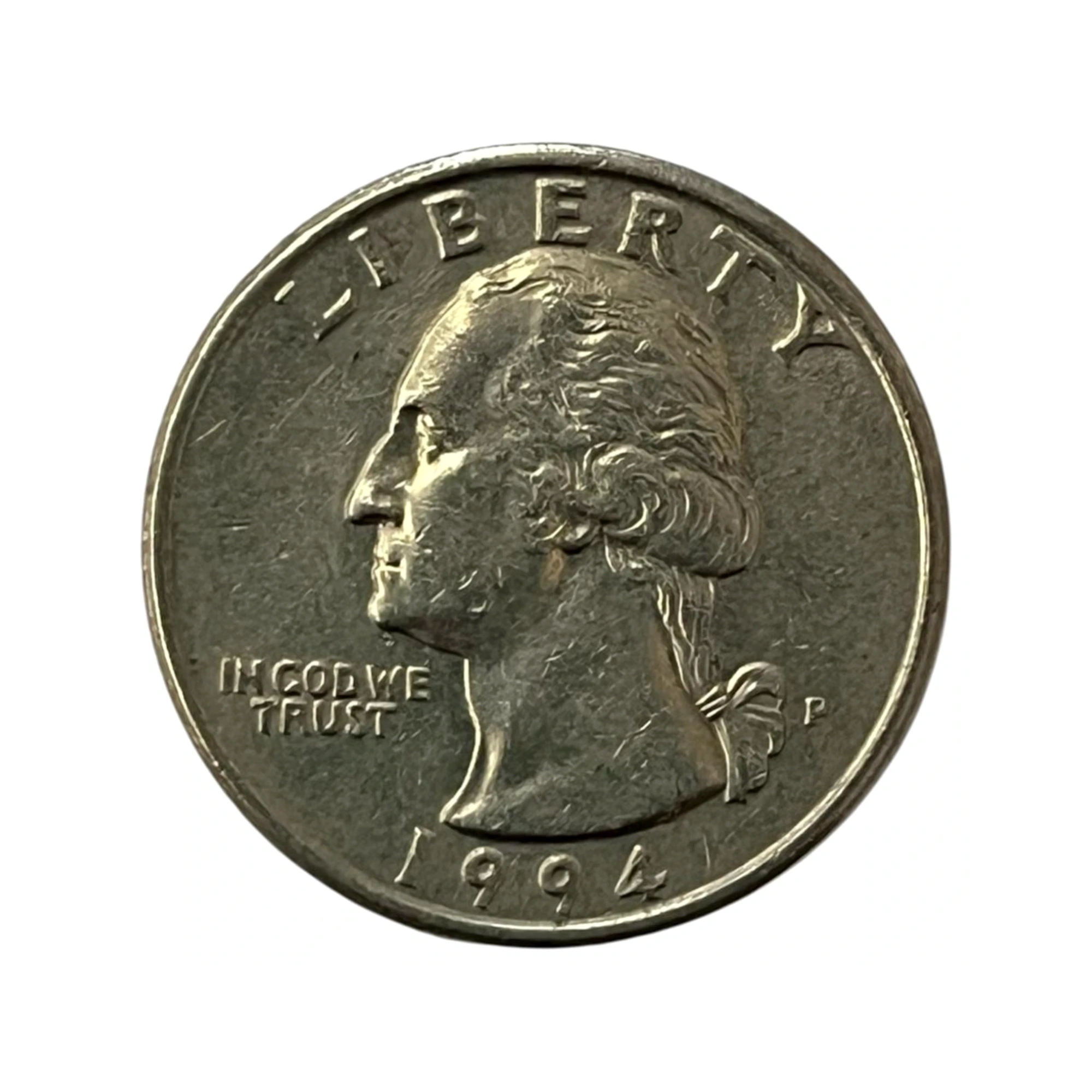 Moeda Estados Unidos - 25 Cents Quarter Dólar - 1994 - Águia - Letra P - MBC - KM# 164a