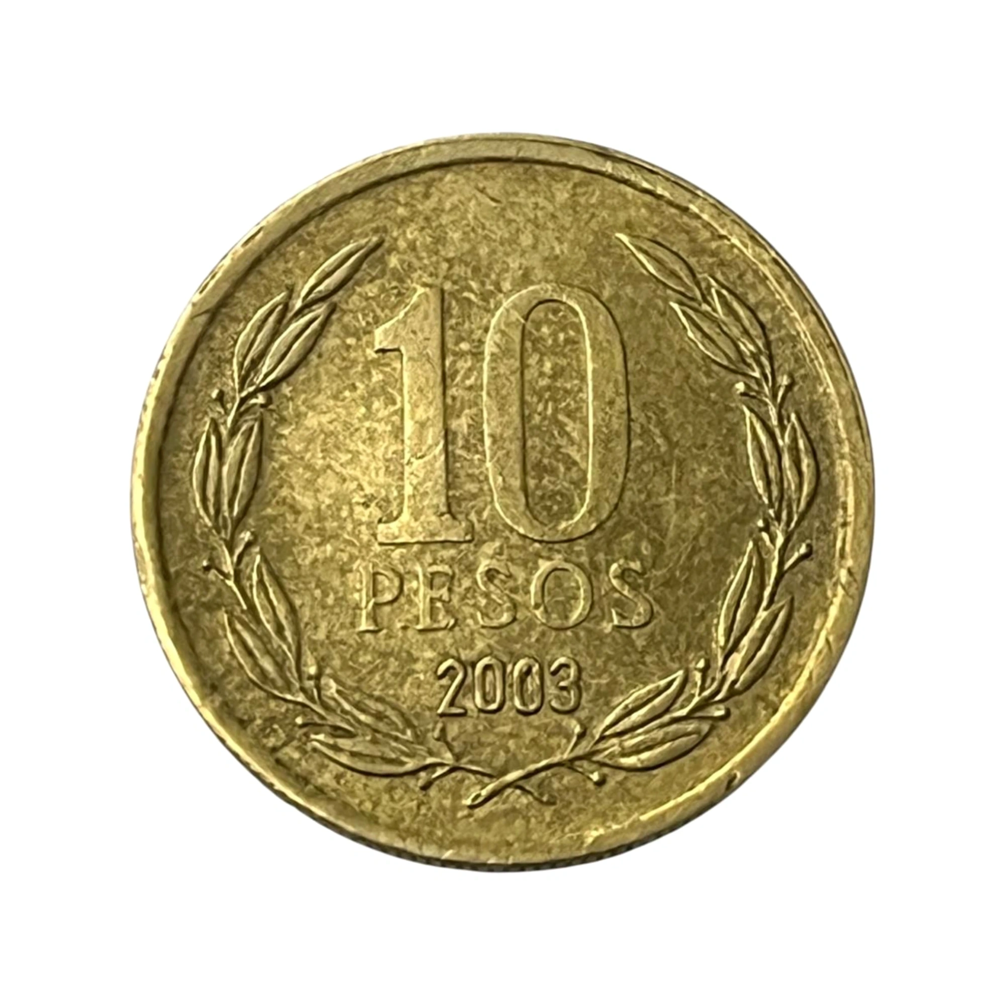 Moeda Chile 10 Pesos 2003 - MBC - KM# 228