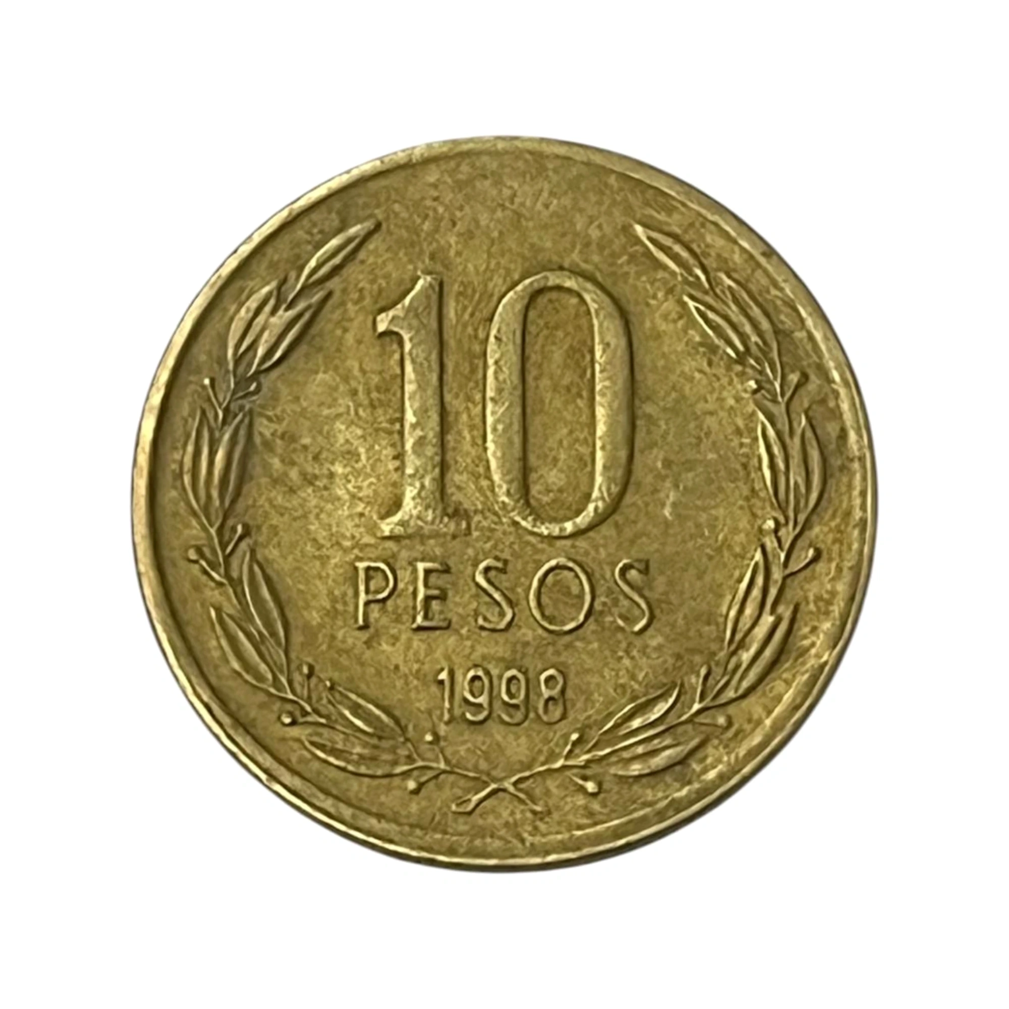 Moeda Chile 10 Pesos 1998 - MBC - KM# 228