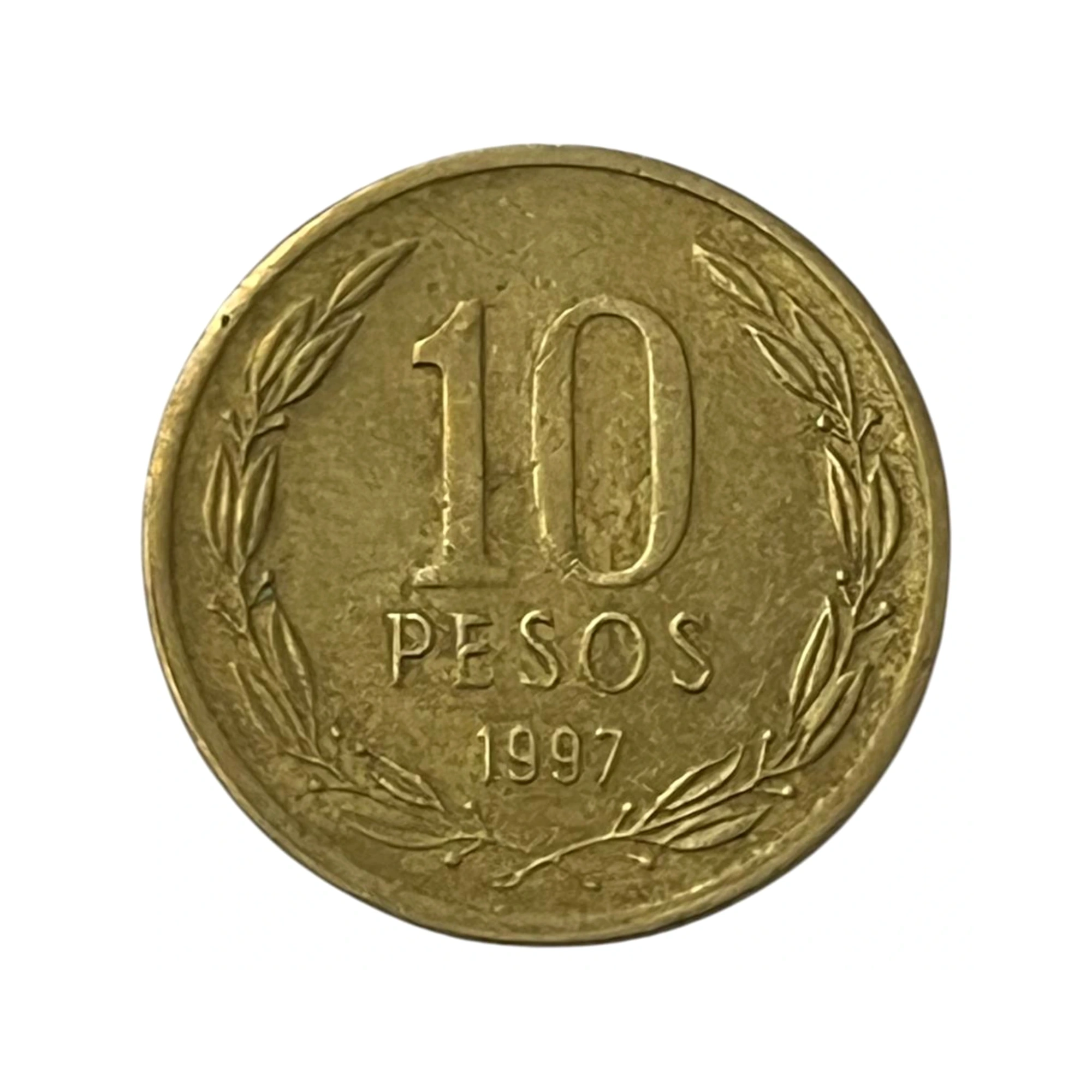 Moeda Chile 10 Pesos 1997 - MBC - KM# 228